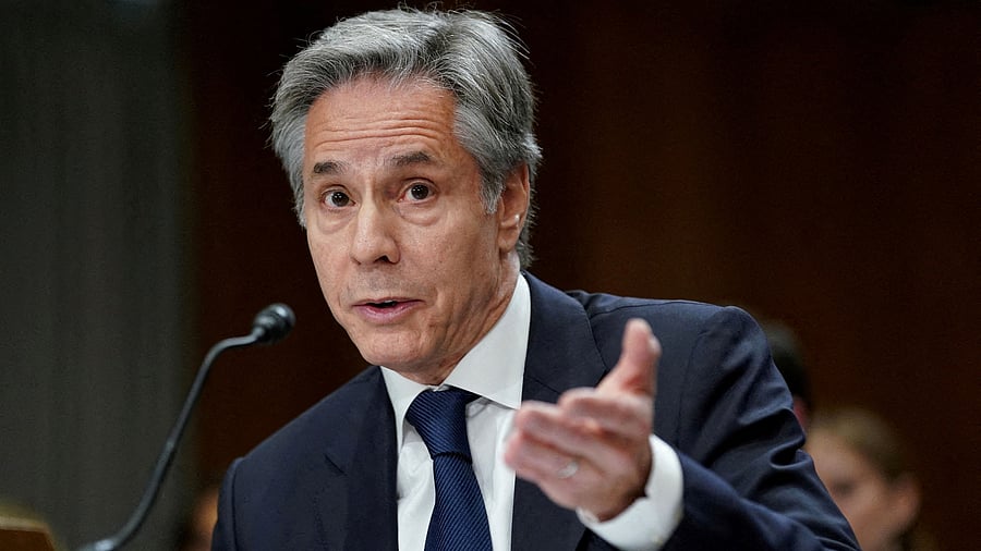 <div class="paragraphs"><p>U.S. Secretary of State Antony Blinken testifies before a Senate Foreign Relations Committee hearing on Capitol Hill in Washington</p></div>