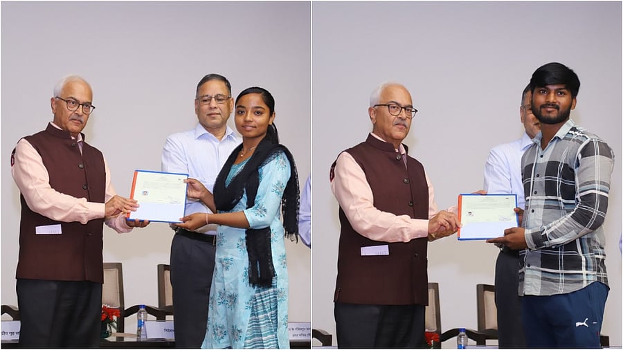 <div class="paragraphs"><p> Ajay Kumar Bhalla handed out the first set of citizenship certificates to some applicants. </p></div>
