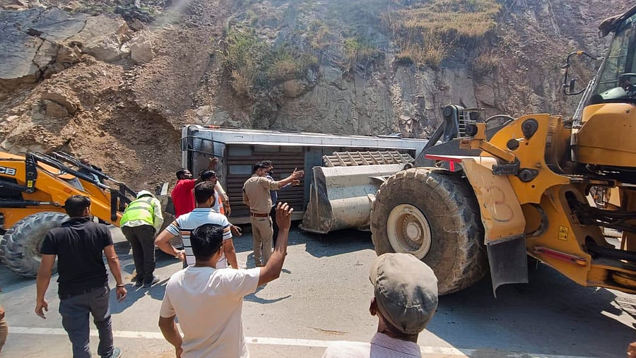 <div class="paragraphs"><p>Representative image of an overturned bus.</p></div>