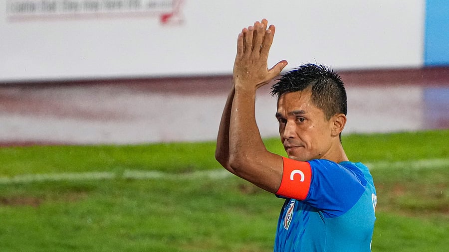 <div class="paragraphs"><p> Legendary Indian footballer Sunil Chhetri.</p></div>