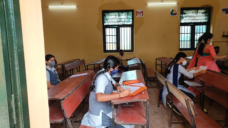 <div class="paragraphs"><p>A file image of students writing SSLC exam.</p></div>