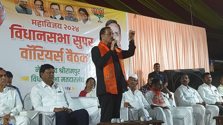 <div class="paragraphs"><p>Sharma at a BJP rally in Maharashtra's Shirdi. </p></div>