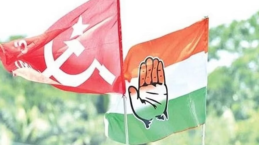 <div class="paragraphs"><p>CPI(M), Congress flags.</p></div>