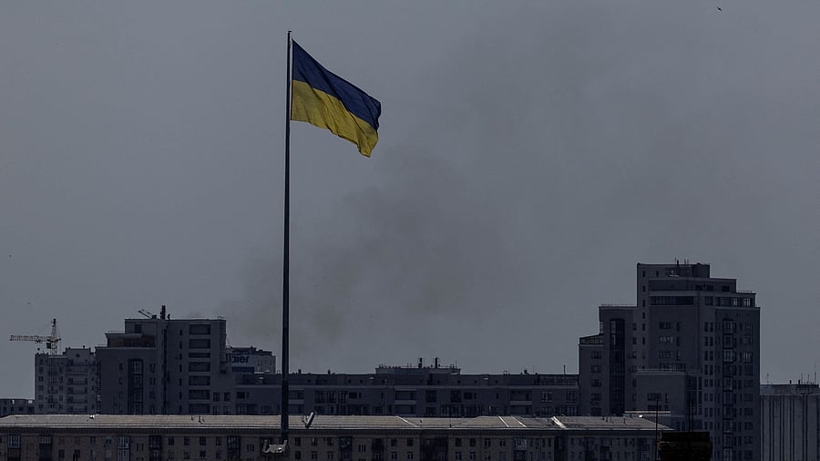 <div class="paragraphs"><p>Smoke rises after Russian missile strikes in Ukraine.</p></div>