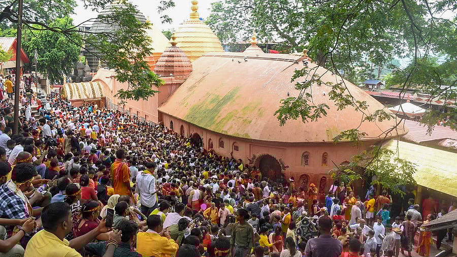 <div class="paragraphs"><p>Devotees visit the Kamakhya temple in Guwahati.&nbsp;</p></div>