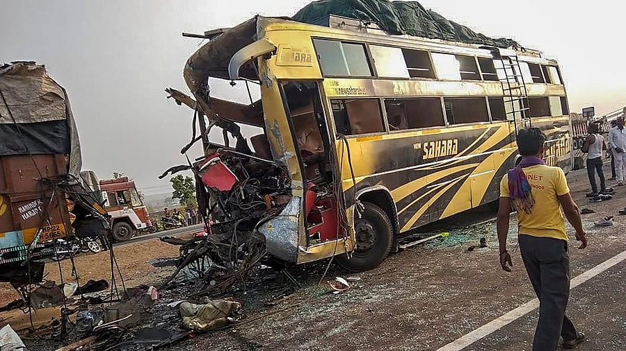 <div class="paragraphs"><p>Representative image showing a bus after it met with an accident.</p></div>