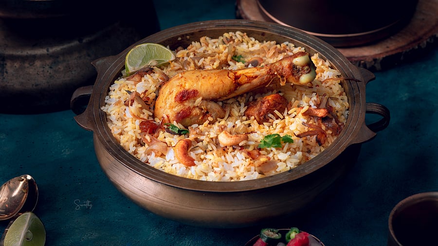 <div class="paragraphs"><p>Ambur Biryani: Made with 'Seeraga Samba' rice, this biryani is best known for its light yet flavorful taste. This dish often includes marinated meat with curd and is cooked with a variety of spices.</p></div>