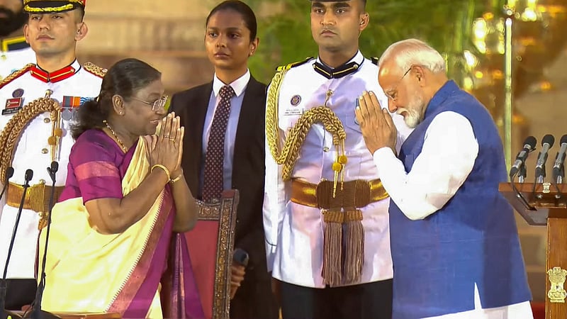 Modi Sign In Pics| PM Narendra Modi's swearing-in ceremony
