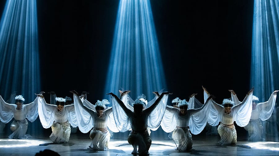 <div class="paragraphs"><p>A still from a presentation of ‘Swan Lake’ by Odissi dancer Sharmila Mukerjee.&nbsp;</p></div>