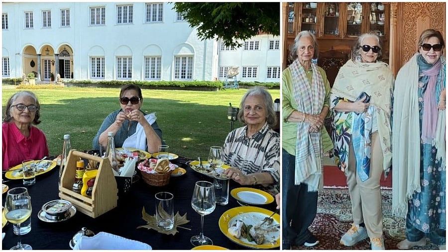 <div class="paragraphs"><p>Yesteryear actors Asha Parekh, Waheeda Rehman, and Helen were seen vacationing in Srinagar. </p></div>