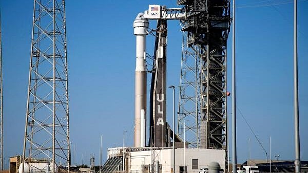 <div class="paragraphs"><p>A United Launch Alliance Atlas V rocket is prepared for another launch attempt of two astronauts aboard Boeing's Starliner-1 Crew Flight Test (CFT) on a mission to the International Space Station, in Cape Canaveral, Florida, US. </p></div>