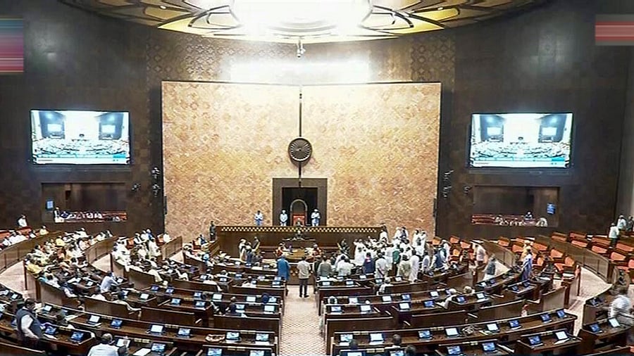 <div class="paragraphs"><p>Rajya Sabha Chairman Jagdeep Dhankhar conducts proceedings of the House during ongoing Parliament session.</p></div>
