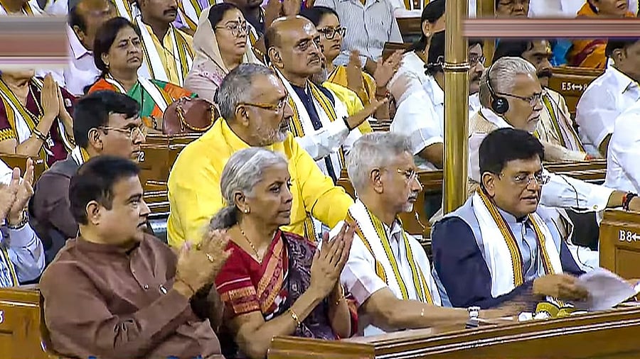 <div class="paragraphs"><p>BJP leaders Nitin Gadkari, Nirmala Sitharaman, S Jaishankar and Piyush Goyal.</p></div>