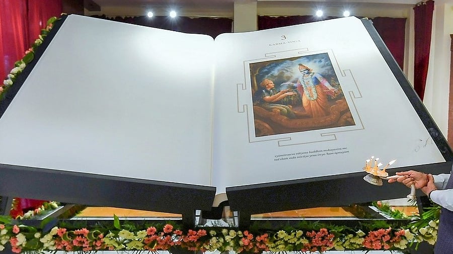 <div class="paragraphs"><p>'Shreemad Bhagavad Gita' (Representative image) </p></div>