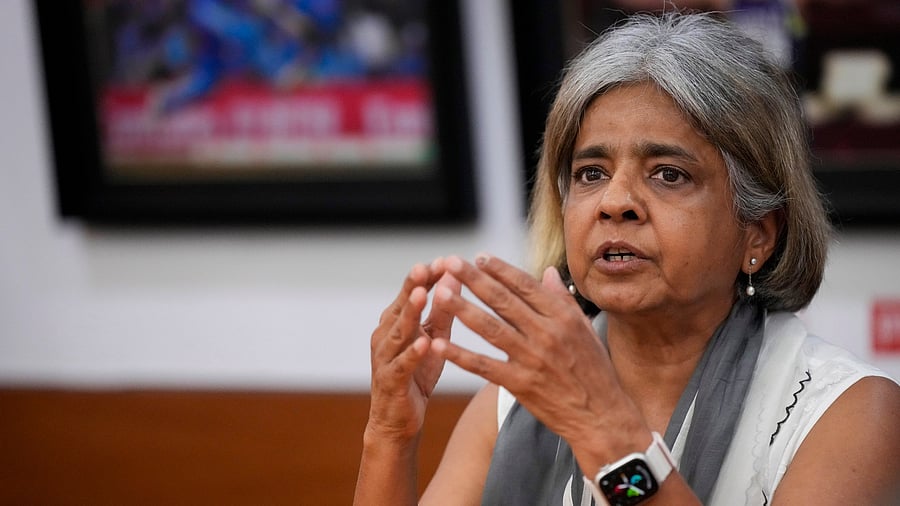 <div class="paragraphs"><p>Environmentalist and political activist Sunita Narain during an interview with PTI in New Delhi.</p></div>