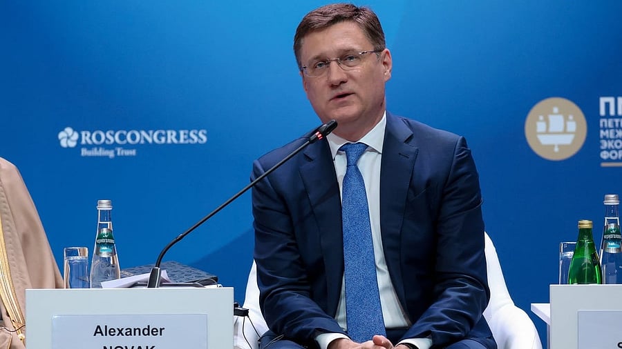 <div class="paragraphs"><p>Russia's Deputy Prime Minister Alexander Novak attends a session of the St. Petersburg International Economic Forum  in Saint Petersburg, Russia June 6, 2024. </p></div>