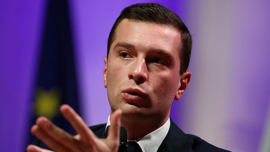 <div class="paragraphs"><p>Jordan Bardella, president of the French far-right National Rally (Rassemblement National - RN).</p></div>