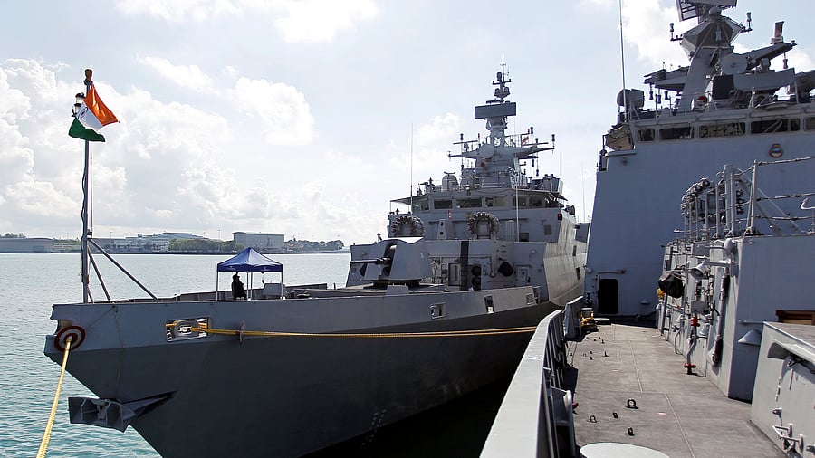 <div class="paragraphs"><p>An Indian Navy ship.</p></div>