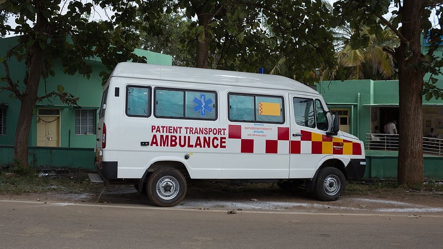 <div class="paragraphs"><p>A parked ambulance is pictured in this image. </p><p>For representational purposes only.</p></div>