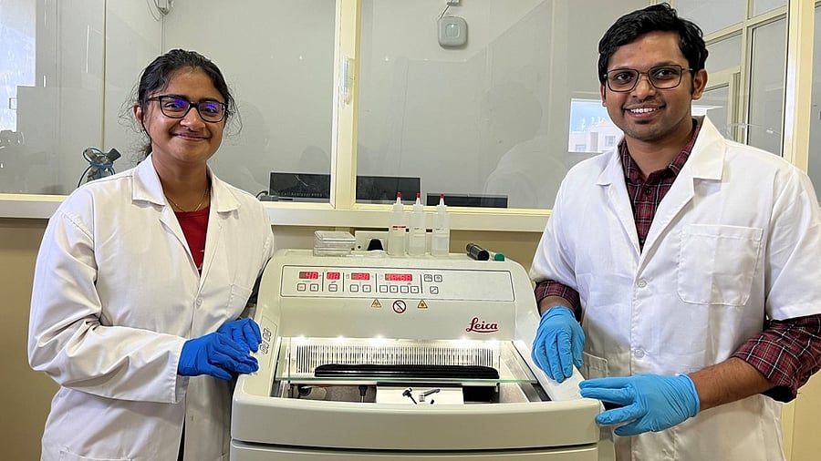 <div class="paragraphs"><p>Pic caption: Vijaya V Vaishnavi (L) and Vishal K Gupta, lead authors of the study.</p></div>