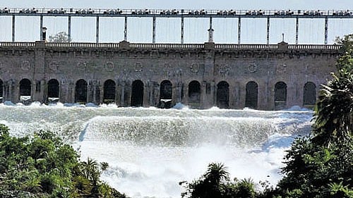 <div class="paragraphs"><p>In 2023, due to rainfall deficit, the water level at the KRS dam was 113.44 feet against a maximum level of 124.8 feet.</p></div>
