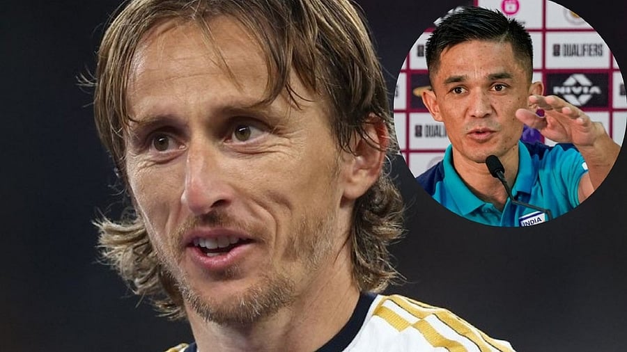 <div class="paragraphs"><p>Footballer Luka Modric and Sunil Chhetri</p></div>