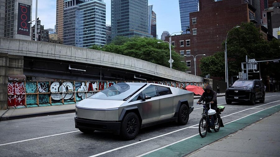 <div class="paragraphs"><p>A Tesla Cybertruck is pictured parked in the Manhattan borough of New York City.</p></div>