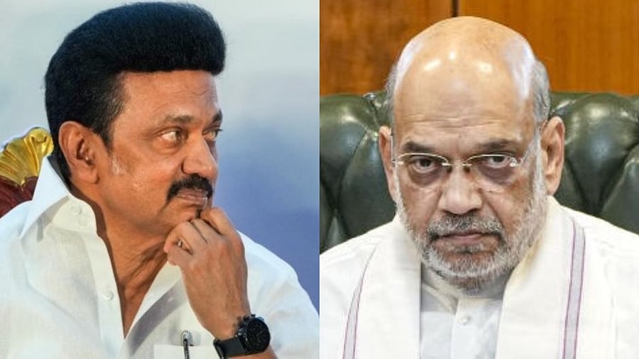 <div class="paragraphs"><p> Tamil Nadu Chief Minister M K Stalin (left) and Union Home Minister Amit Shah.</p></div>