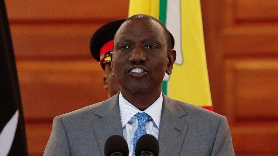 <div class="paragraphs"><p>Kenya's President William Ruto speaks at a press conference after police officers shot protesters demonstrating against Kenya's proposed finance bill 2024/2025 in Nairobi, Kenya, June 25, 2024.</p></div>