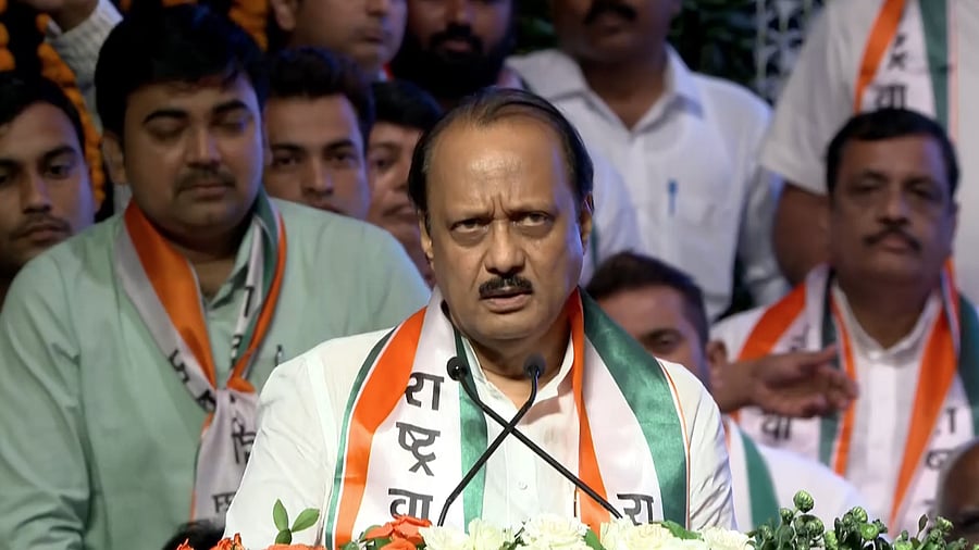 <div class="paragraphs"><p>NCP supremo Ajit Pawar speaking at&nbsp;the NCP foundation day celebrations at the Shanmukhananda Hall in Mumbai.</p></div>
