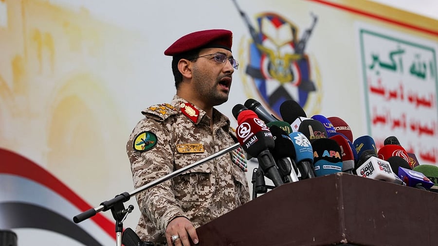 <div class="paragraphs"><p>Houthi military spokesperson Yahya Sarea.</p></div>