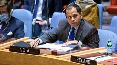 <div class="paragraphs"><p>Minister in India’s Permanent Mission to the UN, Pratik Mathur.</p></div>