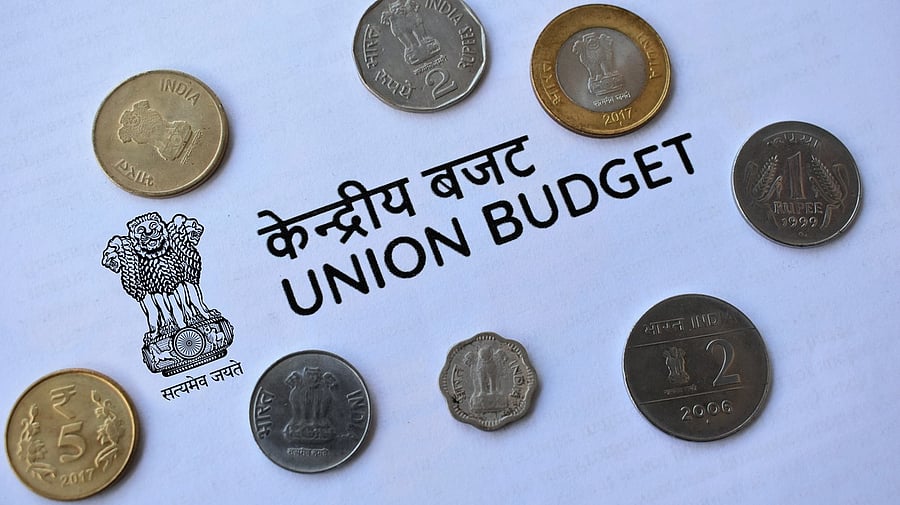 <div class="paragraphs"><p>An image showing the GoI logo, coins, and the words 'Union Budget'. For representational purposes.</p></div>