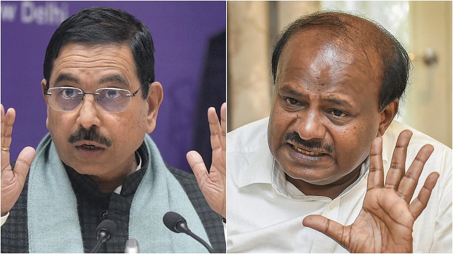 <div class="paragraphs"><p>Pralhad Joshi(L) and H D Kumaraswamy</p></div>