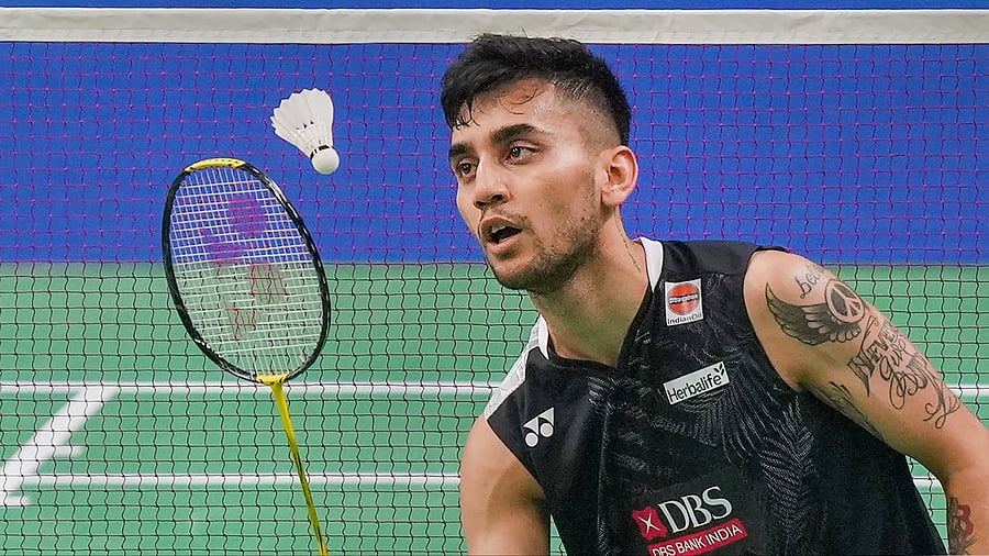 <div class="paragraphs"><p>India's Lakshya Sen returns a shot during the match</p></div>