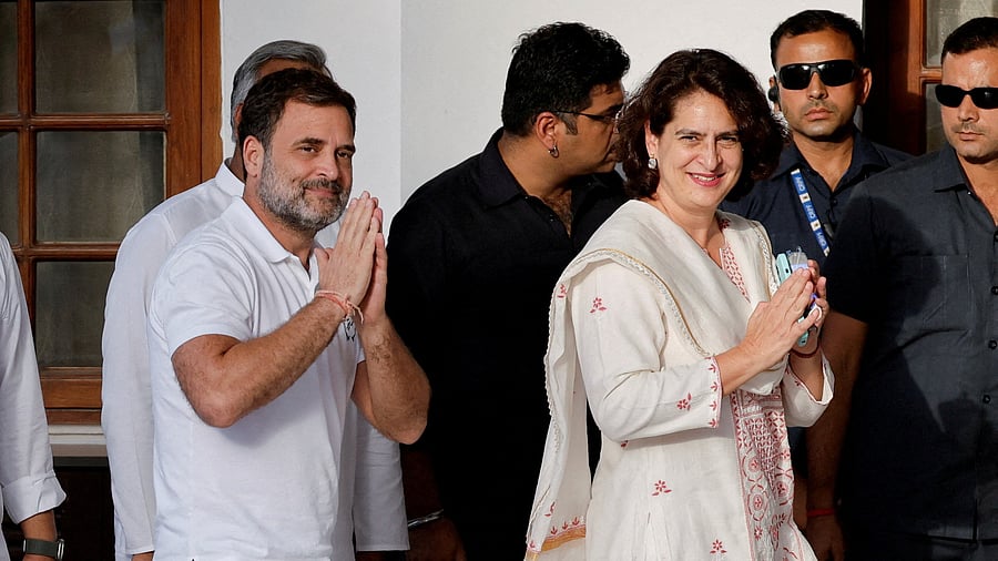 <div class="paragraphs"><p>Priyanka Gandhi Vadra and her brother Rahul Gandhi.</p></div>