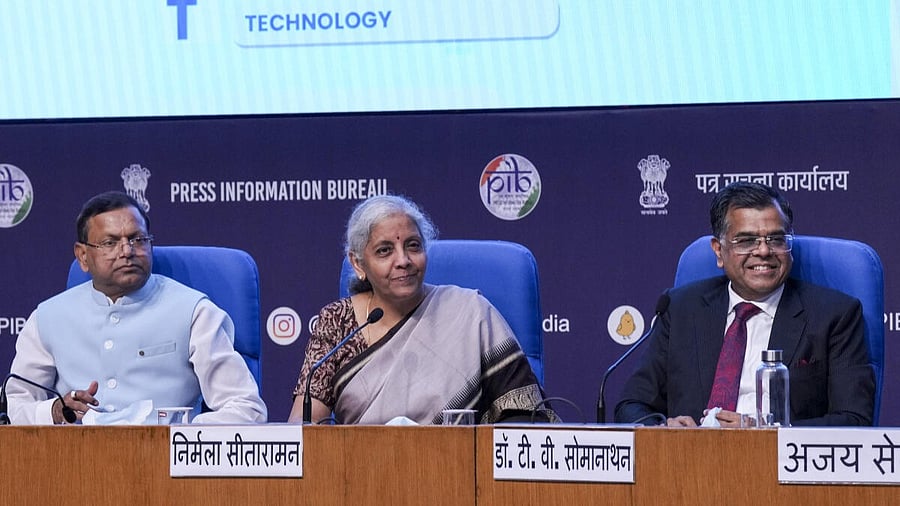 <div class="paragraphs"><p>Union Finance Minister Nirmala Sitharaman addresses a post-Budget press conference.</p></div>