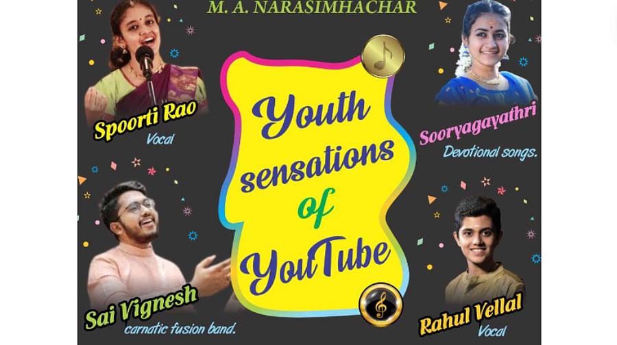 <div class="paragraphs"><p>Performers at the M A Narasimhachar Music Foundation</p></div>