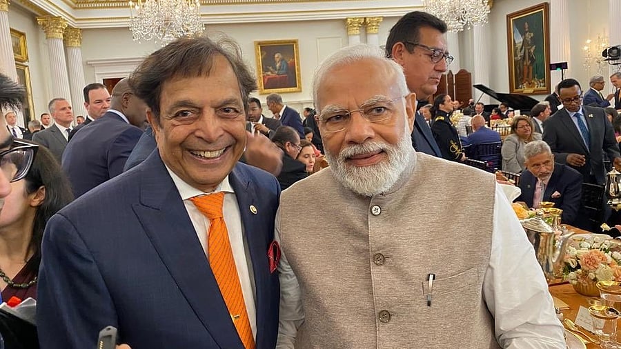 <div class="paragraphs"><p>Dr Sampat Shivangi with PM Narendra Modi</p></div>