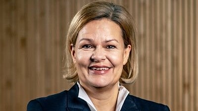 <div class="paragraphs"><p>German Interior Minister Nancy Faeser.</p></div>