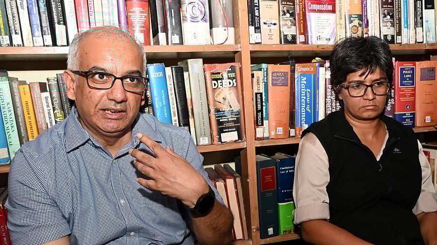 <div class="paragraphs"><p>Mrinal Satish, Professor of Law at NLSIU, and Maitreyi Krishnan, advocate and President of the All India Lawyers Association for Justice (AILAJ), during the discussion on Thursday. </p></div>