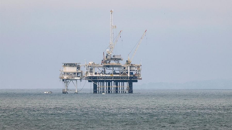 <div class="paragraphs"><p>An offshore oil rig platform is photographed in Huntington Beach, California. (Representative image)</p></div>