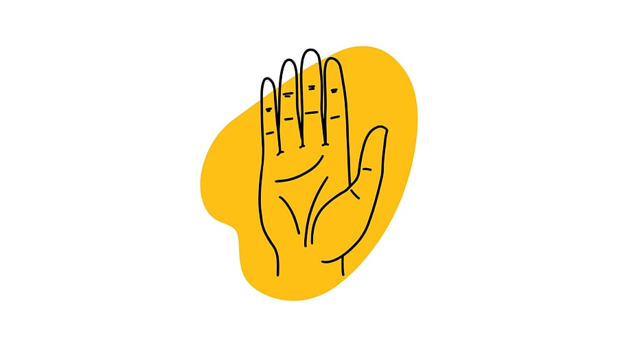 <div class="paragraphs"><p>Also called the 'fearlessness gesture' ('abhaya' in Sanskrit means fearlessness), the gesture symbolizes protection and peace. Representative image</p></div>