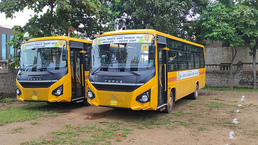 Free bus service to and from the government school at Holalkere in Chitradurga district has come as a boon for the students and their parents.
