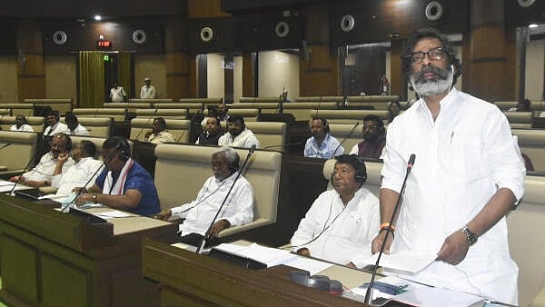 <div class="paragraphs"><p>hief Minister Hemant Soren speaks during the Monsoon session of the state Legislative Assembly, in Ranchi. </p></div>