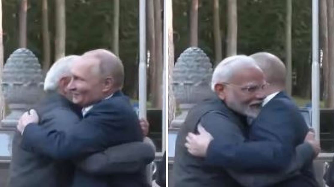 India Political Highlights | Putin greets Modi with 'double hug' after ...