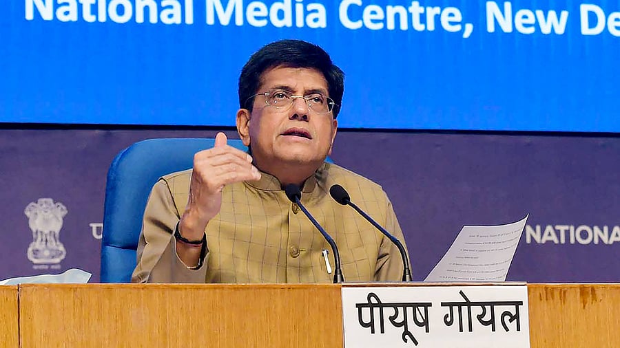 <div class="paragraphs"><p>Union Minister for Commerce & Industry, Consumer Affairs, Food & Public Distribution and Textiles, Piyush Goyal</p></div>