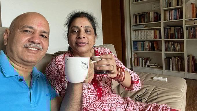 <div class="paragraphs"><p>Sisodia on Saturday shared a morning selfie with his wife holding a cup of tea.</p></div>