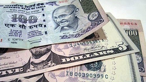 <div class="paragraphs"><p>Representative image of Indian Rupee and US Dollar.</p></div>