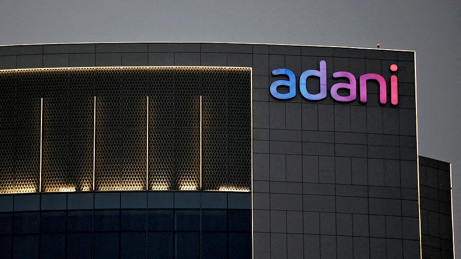 <div class="paragraphs"><p>A building with the Adani Group logo.</p></div>